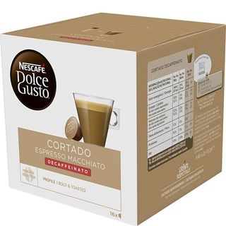 DOLCE GUSTO Café Cortado Descafeinado 16 Cápsulas