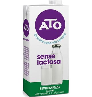 Leche Ato Sin Lactosa Semidesnatada 1 L