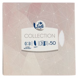 Carrefour Soft Collection Fazzoletti 3 veli 50 pz