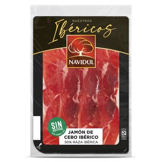 Jamón De Cebo Ibérico 50% De Raza Ibérica Navidul Sobre 104 G