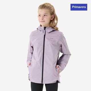 Chaqueta impermeable de montaña y trekking Niños 7 15 años Quechua MH500.141 148cm10 11A Morado