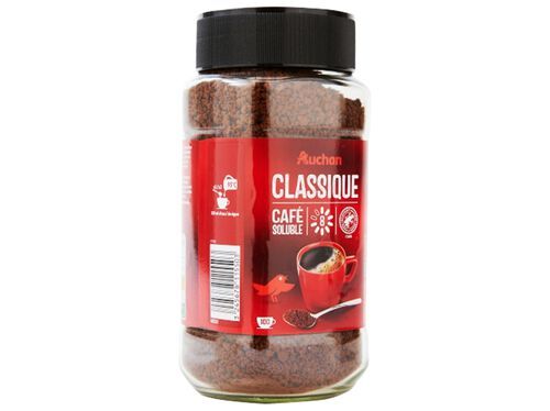 CAFÉ AUCHAN SOLÚVEL CLÁSSICO INTENSIDADE 8 50G