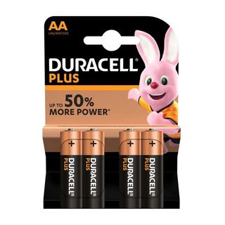 Pilas Alcalinas Plus AA LR6/MN1500 - Duracell - 4 unidades 5000394017641