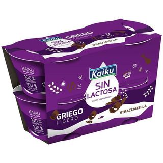 Griego De Stracciatella Kaiku Sin Lactosa, Pack 4X90 Gr. (24314361)