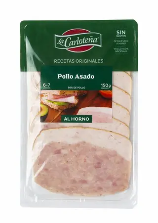 Pollo Asado Al Horno La Carloteña Lonchas 150Gr