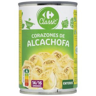 Alcachofas 14-16 Piezas Carrefour P.E. 240 Gr. P.N. 390 Gr.