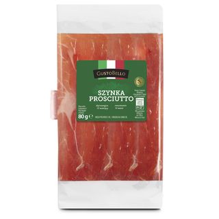 GustoBello Szynka Prosciutto, 80 g
