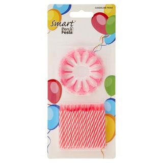 Smart Perla Festa Candeline Rosa 24 Pz - 103314