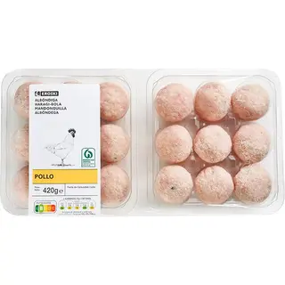 Albóndigas De Pollo Eroski, Bandeja 420 G