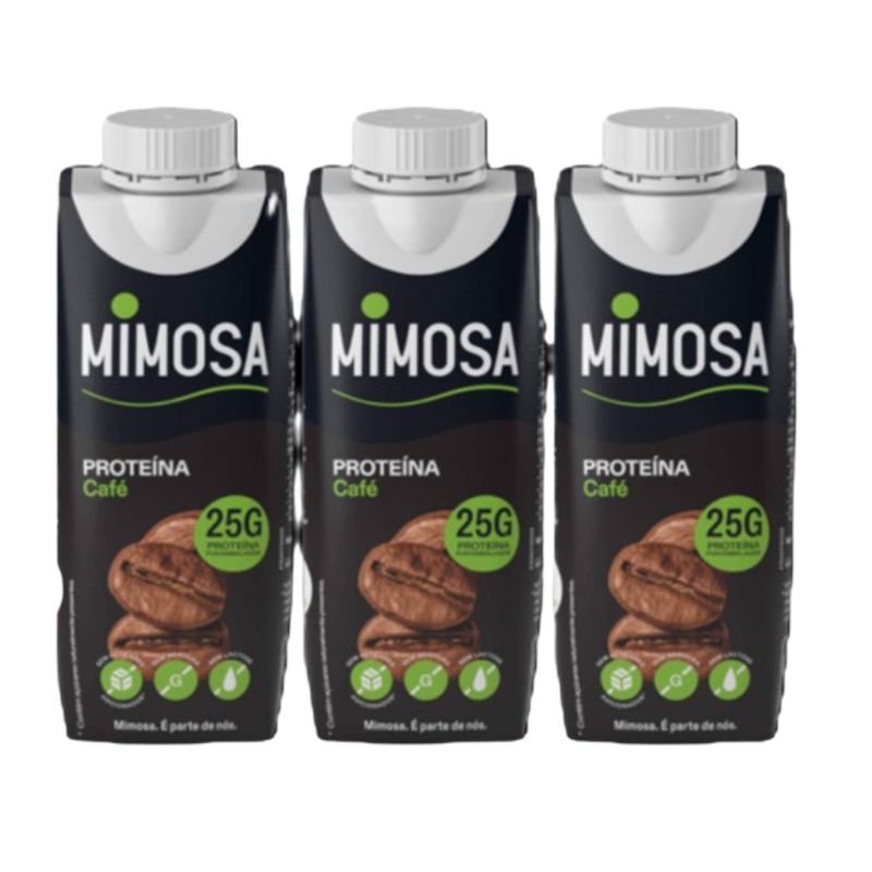 Mimosa Leite Proteico Café 3x250ml