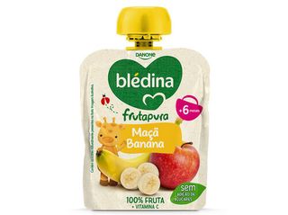 SAQUETAS BLEDINA MAÇÃ E BANANA 85G
