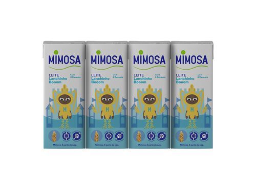 LEITE MIMOSA UHT SABOR CEREAIS 4X200ML