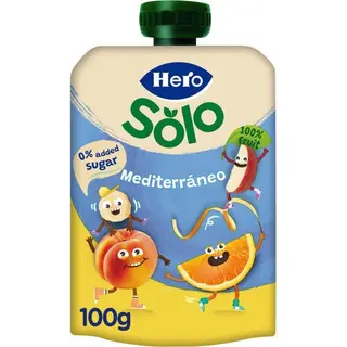 Bolsita De Fruta Mediterránea Hero, Doypack 100 G