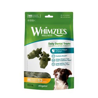 Whimzees Snacks Dentales Cocodrilo Para Perros De Razas Medianas 0.36Kg