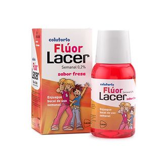 Colutorio Flúor Semanal 0,2% Sabor Fresa 100Ml. Lacer (8470002385924)