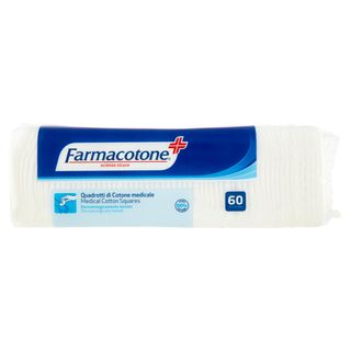 Farmacotone Quadrotti di Cotone medicale 75x75mm 60 pz