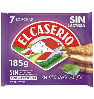 Queso El Caserío Lonchas Sin Lactosa 7 Uds.