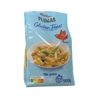 Pasta Plumas De Maiz Sin Gluten Auchan 500 Grs.