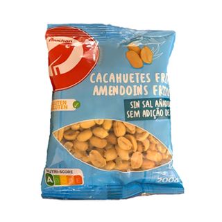 Cacahuetes Fritos Auchan Sin Sal Añadida 200G
