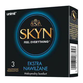 Prezerwatywy Unimil Skyn Ekstra Nawilżane 3szt.