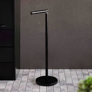 Stojak na papier JOSIE czarny 17x56 cm