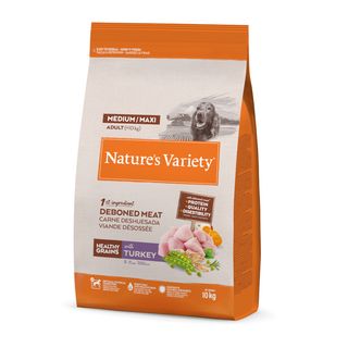Nature's Variety Healthy Grains Adult Medium/Maxi pavo 3Kg