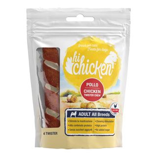 Hi chicken snack dog twister pollo 140g