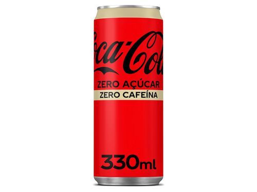 REFRIGERANTE COM GÁS COCA-COLA ZERO CAFEÍNA E ZERO AÇÚCAR 0.33L
