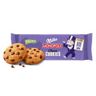 Milka Pieguski Choco Cookies Ciasteczka z kawałkami czekolady mlecznej 135 g