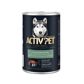 Activ Pet Karma mokra z dziczyzną i dynią 400 g