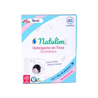 Detergente Tiras Floral Natulim ECO 40 Usos
