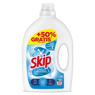 Detergente Máquina Líquido Limpieza Profunda Skip Botella 53 Lavados