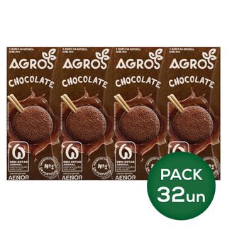Leite Achocolatado Agros (emb. 4 x 200 ml)