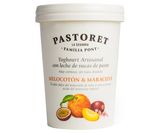 Yogur Artesanal Cremoso con Sabor A Melocotón Maracuya Pastoret 500 G.