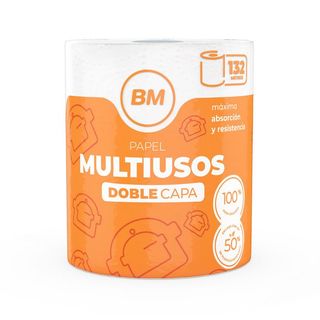 Papel De Cocina Multiusos 2 Capas 132 Metros