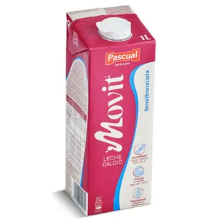 Leche Semidesnatada Calcio Pascual Movit 1 L