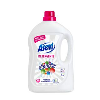 ASEVI Detergente Líquido Colores, 40Lav