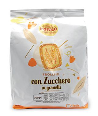 Frollini con granelli di zucchero