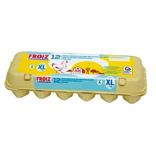 Huevos Froiz Gallinas Sueltas En El Gallinero Categoría A Talla Xl Docena