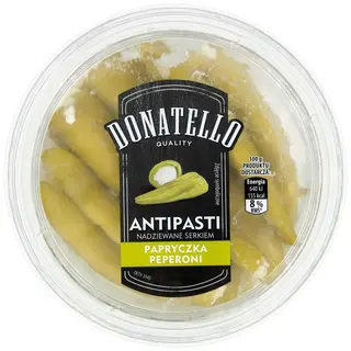 Donatello Antipasti nadziewane serkiem papryczka peperoni 150 g