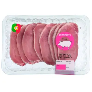 Bifinhos do Lombo de Porco Continente (emb. 500 gr (aprox.))