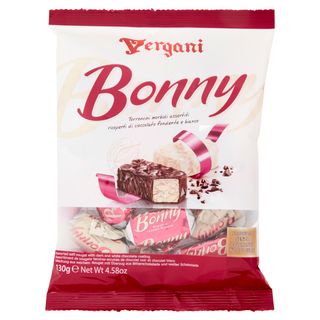 Vergani Bonny Soft Assorted Chocolate Covered Nougat 130 G