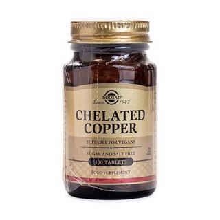 Cobre Quelado 100 comprimidos Solgar