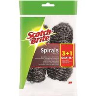 Estropajo Inox Spirals Scotch-Brite, Pack 3+1 Uds (17898446)