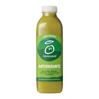 Smoothie Super Antioxidante De Kiwi, Pepino, Manzana, Té Matcha, Semillas De Lino Y Vitaminas Innocent Botella 75 Cl.