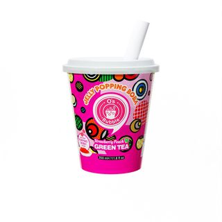 O's Bubble Tea Verde Alla Fragola E Pesca 350ml