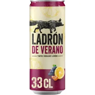 Tinto de verano limón LADRÓN DE VERANO, 33 cl (26729343)