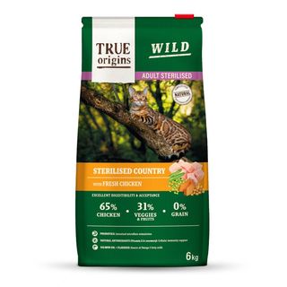 True Origins Wild Adult Sterilised Pollo Pienso Para Gatos 6Kg