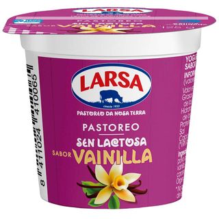 Preparado Lácteo Sin Lactosa De Vainilla Larsa, Tarrina 125 Gr. (20887329)