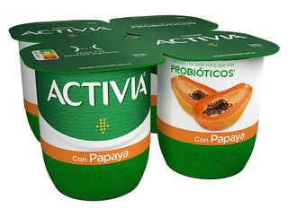 Danone Activia sabor de papaya pack 4 x 120 g